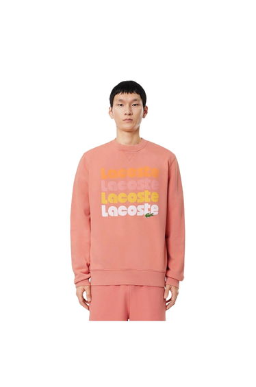 Lacoste Mens Print Sweatshirt - Sierra