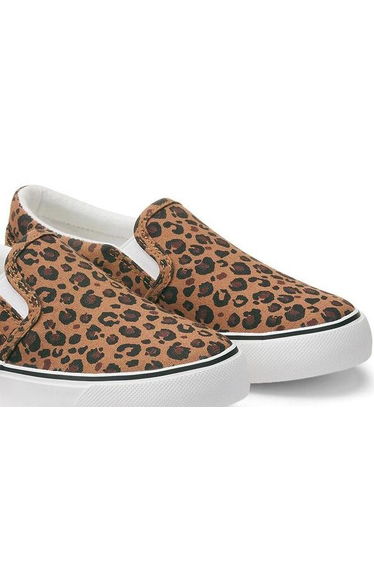 Kids Leopard Print Slip-Ons