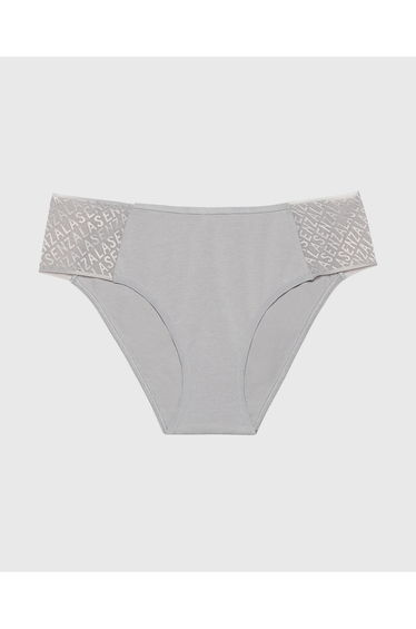 Bikini Panty with Logo in Skyrocket
