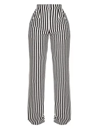 Shape Black Striped Wide Leg Trousers - 2
