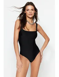Swimsuit - Black - Plain