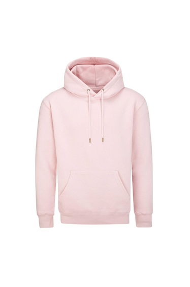 Mantis Unisex Adult Essential Organic Drawstring Hoodie - Soft Pink