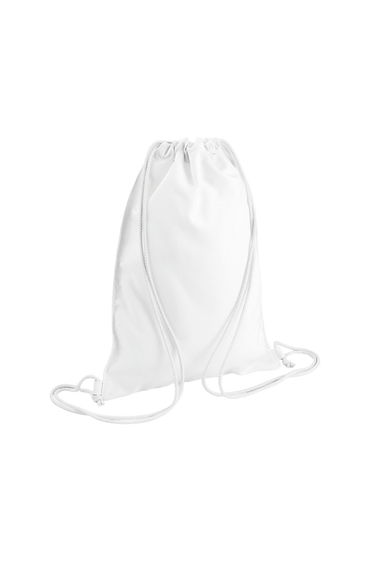 Bagbase Sublimation Drawstring Bag - White