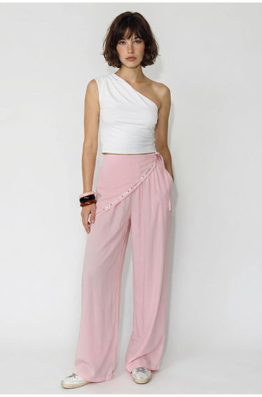 LUCCI Wide Leg Pull-On Trousers