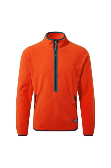 Craghoppers Mens Mock Neck Regular Sweatshirt - Macaw Red