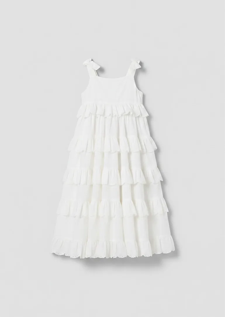 Yasmine Bow Strap Detail Tiered Midaxi Dress - 6