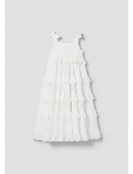 Yasmine Bow Strap Detail Tiered Midaxi Dress - 6