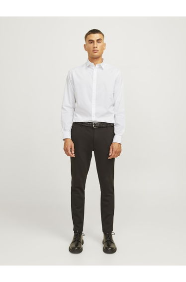 Solid Shirt with Button Cuff Detail