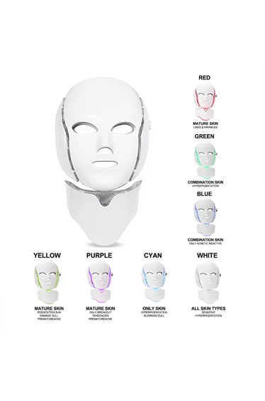 Limited Edition Pro 7 Colour LED Face & Neck Mask