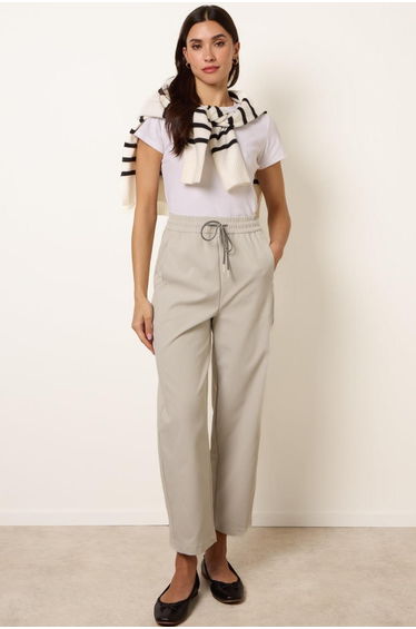 Elastic Waist Drawstring Trousers