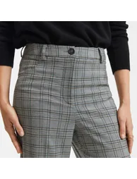 Flared Trousers in Prince of Wales Check, Length 30.5" - 3
