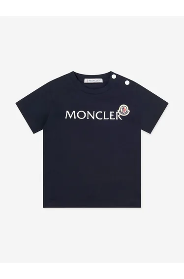 Moncler Enfant Baby Boys Logo T-Shirt in Navy