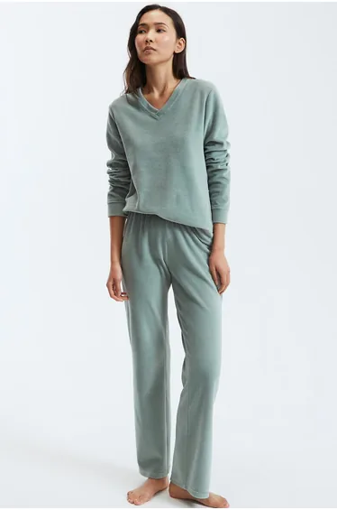 بيجاما قطن مخمل 