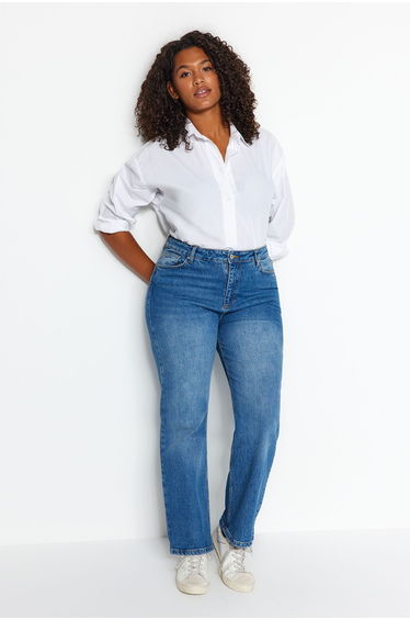 Dark Blue Straight Fit Jeans