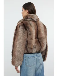 Brown Fur jacket - 4