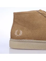 Men's Fred Perry Hawley Corduroy Boots in Cream - 5