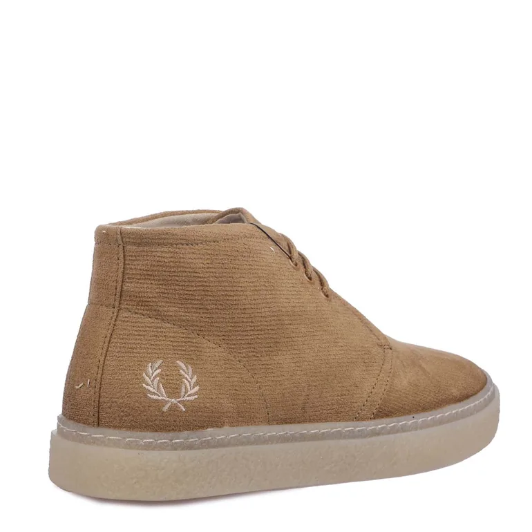 Men's Fred Perry Hawley Corduroy Boots in Cream - 2