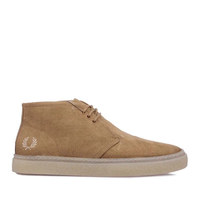 Men's Fred Perry Hawley Corduroy Boots in Cream