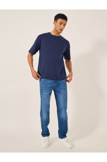 Mid Rise Regular Fit Faded Jeans