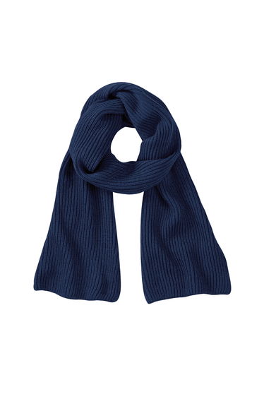 Beechfield Unisex Adult Metro Knitted Scarf - French Navy