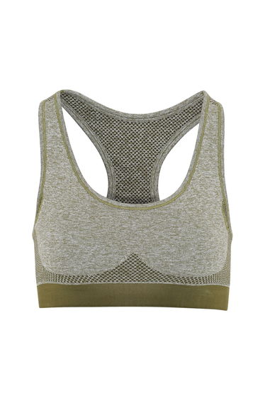 TriDri Womens/Ladies Seamless 3D Fit Multi Sport Sculpt Bra - Olive Green