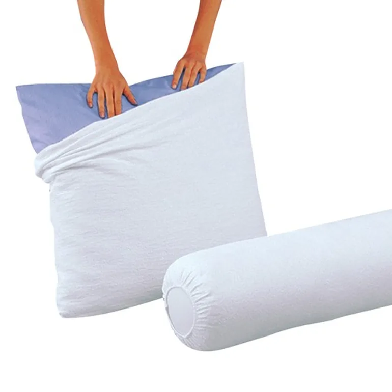 Terry Towelling Pillow Protector with Anti-Microbial Treatment