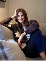 Daisy Large Flower Cardigan - 6