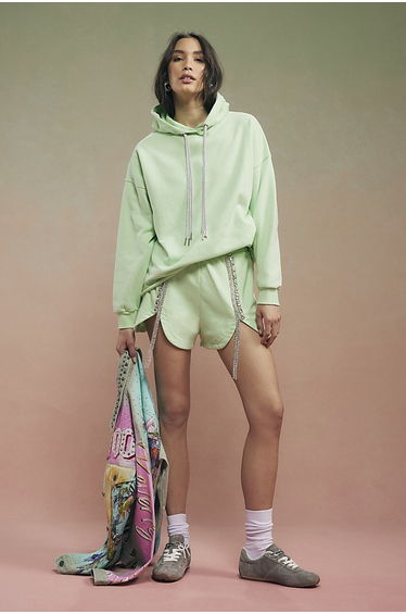 Green Year Zero Embellished Shorts