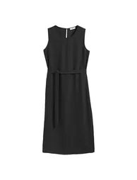 Sleeveless Midi Shift Dress - 6