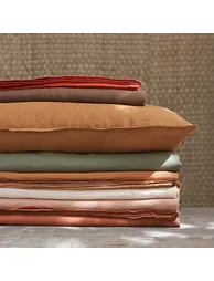 ELINA Washed Linen Flat Sheet - 4
