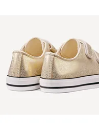 Kids Metallic Trainers with Touch 'n' Close Fastening - 2