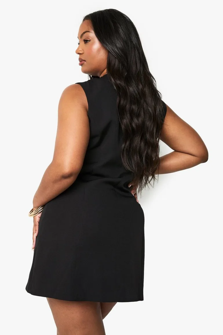 slim fit dress slacks Black Blazer Dress | Blazer Dress for Women main image 1