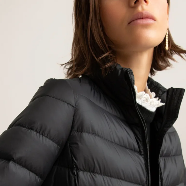 Lightweight Padded Puffer Jacket with High-Neck - 3