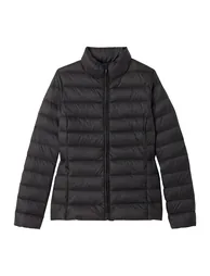 Lightweight Padded Puffer Jacket with High-Neck - 1