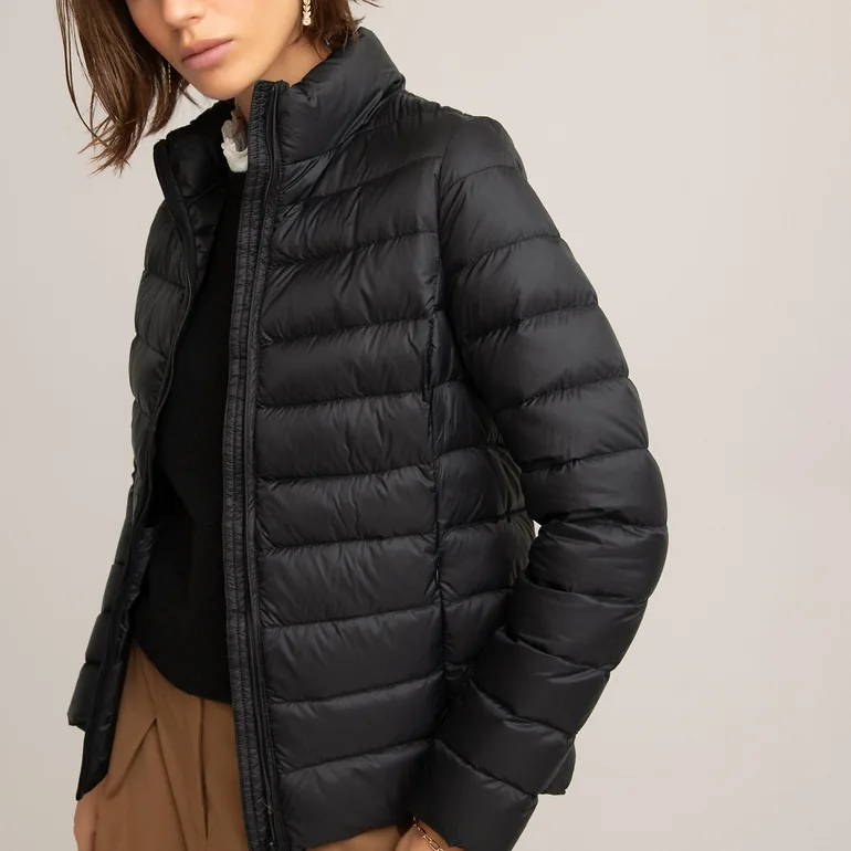 Lightweight Padded Puffer Jacket with High-Neck - 2