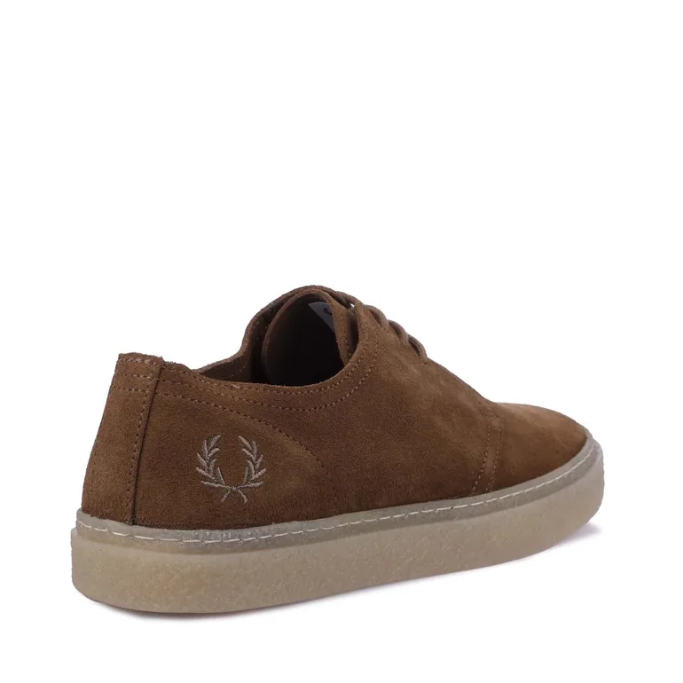 Men's Fred Perry Linden Suede Trainers in Cream - 2