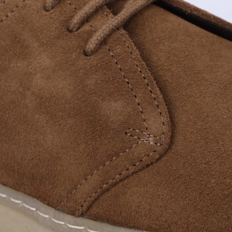 Men's Fred Perry Linden Suede Trainers in Cream - 4