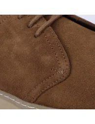 Men's Fred Perry Linden Suede Trainers in Cream - 4
