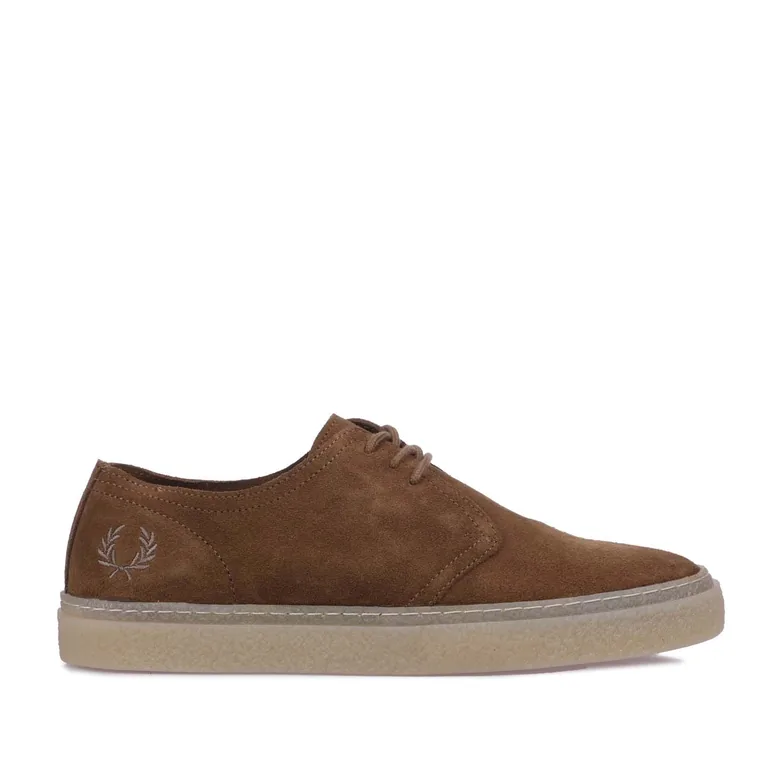 Men's Fred Perry Linden Suede Trainers in Cream