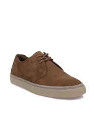 Men's Fred Perry Linden Suede Trainers in Cream - 1