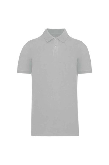 Kariban Mens Pique Organic Polo Shirt - Snow Grey