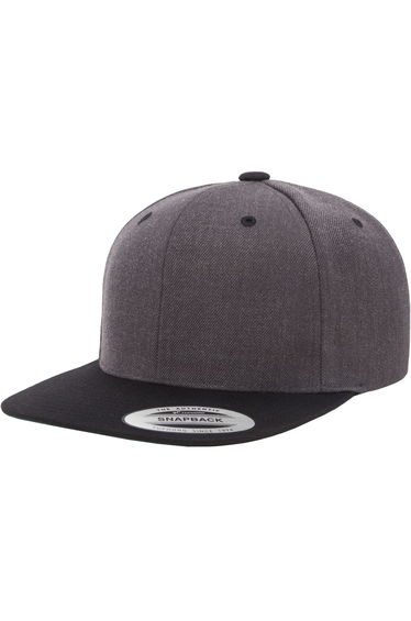 Flexfit Unisex Two Tone Classic Snapback Cap - Charcoal/Black