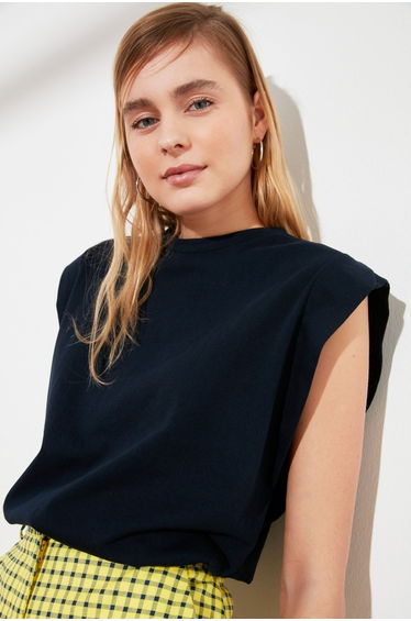 T-Shirt - Navy blue - Regular fit