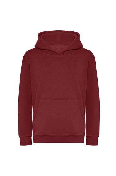 Awdis Childrens/Kids Organic Hoodie - Burgundy
