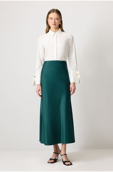 BASIC SATIN SKIRT