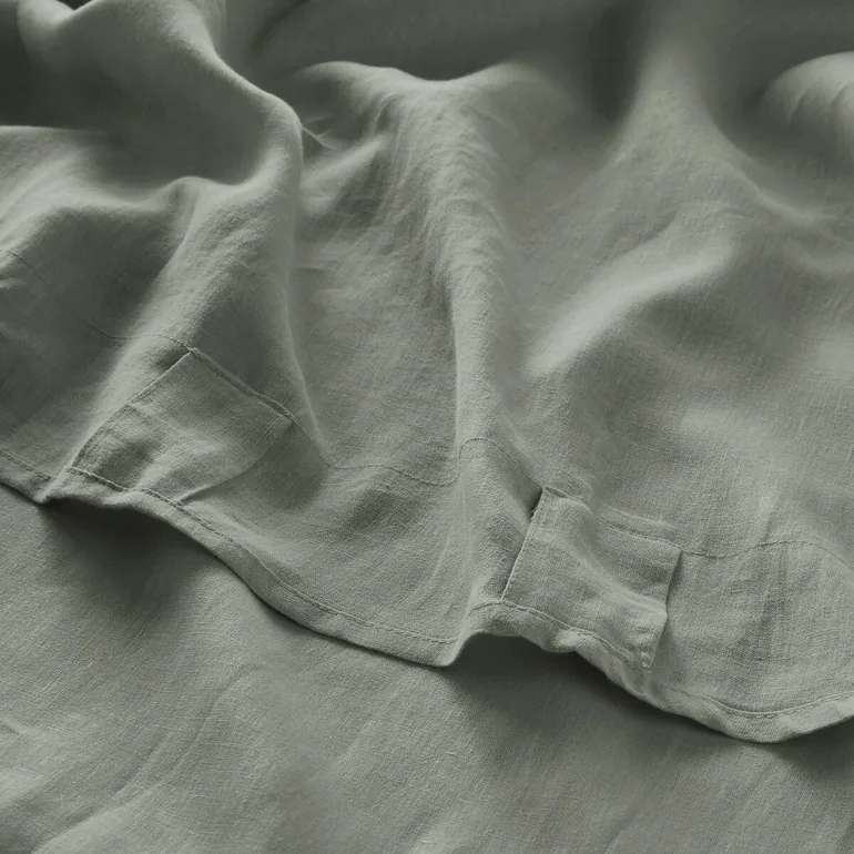 Onega Washed Linen Single Curtain with Concealed Tabs - 3