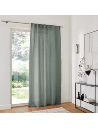 Onega Washed Linen Single Curtain with Concealed Tabs - 7