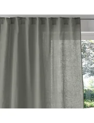 Onega Washed Linen Single Curtain with Concealed Tabs - 2