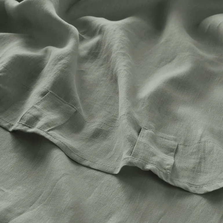 Onega Washed Linen Single Curtain with Concealed Tabs - 6
