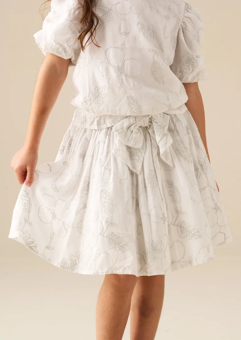 Dalhia Floral Embroidered Skirt - 1